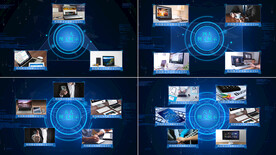 科技图文分支架构AE模板