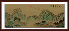 古画山水图