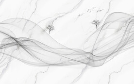 线条水墨大理石背景墙