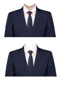 深色领带西装男证件照衣服素材