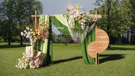 户外草坪婚礼草图大师su模型