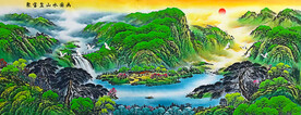 办公室客厅山水画