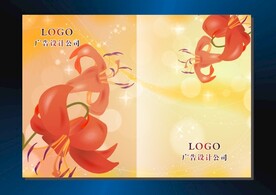 桔红花瓣 书本封面