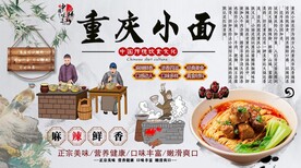 重庆小面背景墙