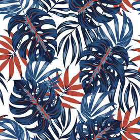 植物枝叶 面料印花