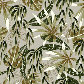 植物枝叶 面料印花