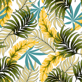 植物枝叶 面料印花