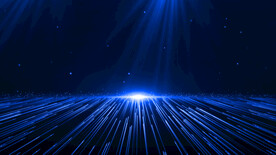 4K蓝色颁奖晚会舞台背景AE