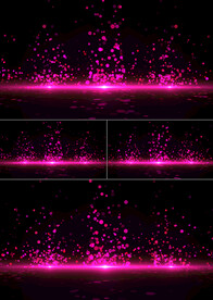 4k水面上升粒子背景AE模板