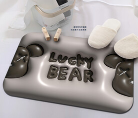 可爱卡通小熊地垫