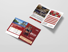 游泳健身预售折页图片