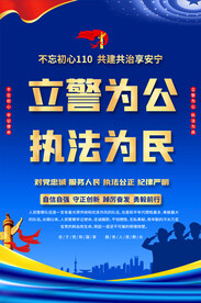 公安标语海报