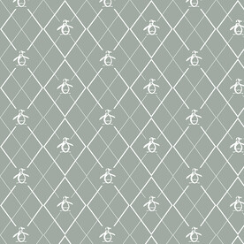 菱形格企鹅图案