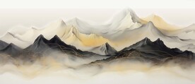 新中式国画山水装饰画