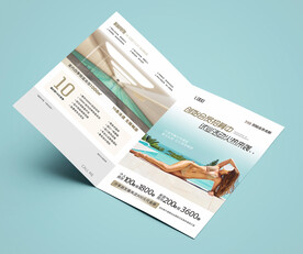 游泳健身预售折页图片