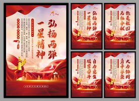 两弹一星精神党建海报