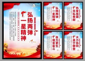 两弹一星精神党建海报