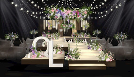 韩式布幔花园风婚礼