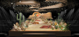 沙漠香槟色婚礼