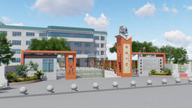 现代学校大门及门卫设计