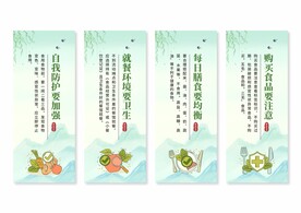 食品安全挂画展板