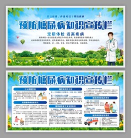 预防糖尿病展板