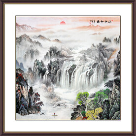 江山如画山水风景画