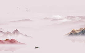 中式 新品背景山水 TIf分层