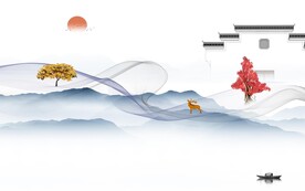大气 新品背景山水 TIf分层