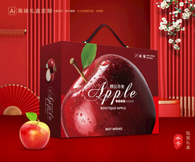 苹果包装 红富士礼盒