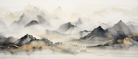 水墨画山水装饰画