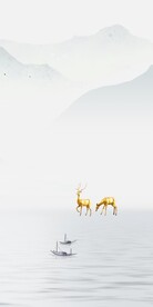 高端 新意款玄关画 TiF分层