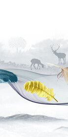 别墅 最新款玄关画 TiF分层