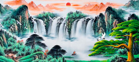 国画山水画