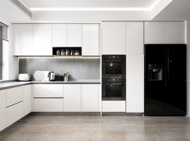 现代极简厨房背景墙