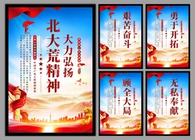 北大荒精神党建海报