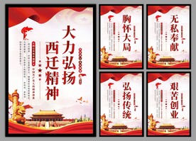 弘扬西迁精神党建海报
