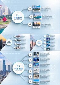 干净简约科技分支分类AE模板
