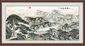 长城山水画