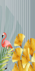 玄关奢雅分层画