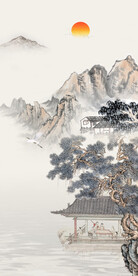 别墅 中式人气玄关 TiF分层