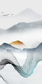 蓝色 清晰极简玄关 TiF分层