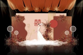 新中式婚礼背景