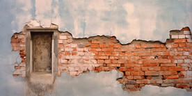 复古斑驳红砖水泥墙背景墙壁画