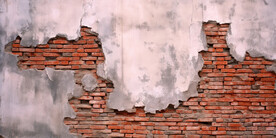 复古斑驳红砖水泥墙背景墙壁画