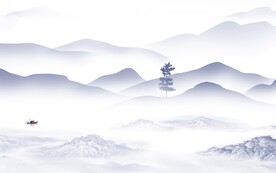 最新 现代背景山水 TIf分层