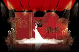 红色婚礼效果图