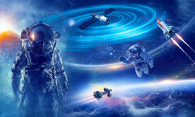 太空星空宇航员