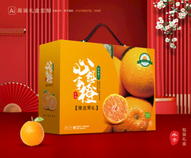 橙子包装 脐橙礼盒