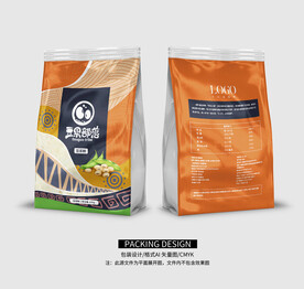 杂粮包装 豆浆粉袋装包装设计